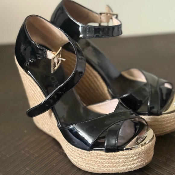 Jimmy Choo Shoes - Jimmy Choo
Patent Leather Espadrilles BLACK SZ 36 (6US)